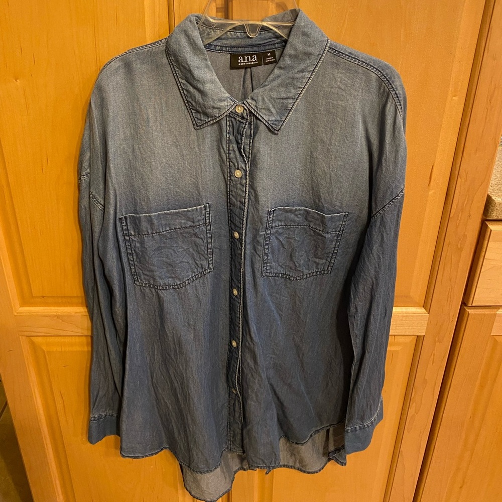 Denim Button-down Shirt